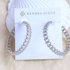 Kendra Scott Silver Fallyn Hoop Earrings